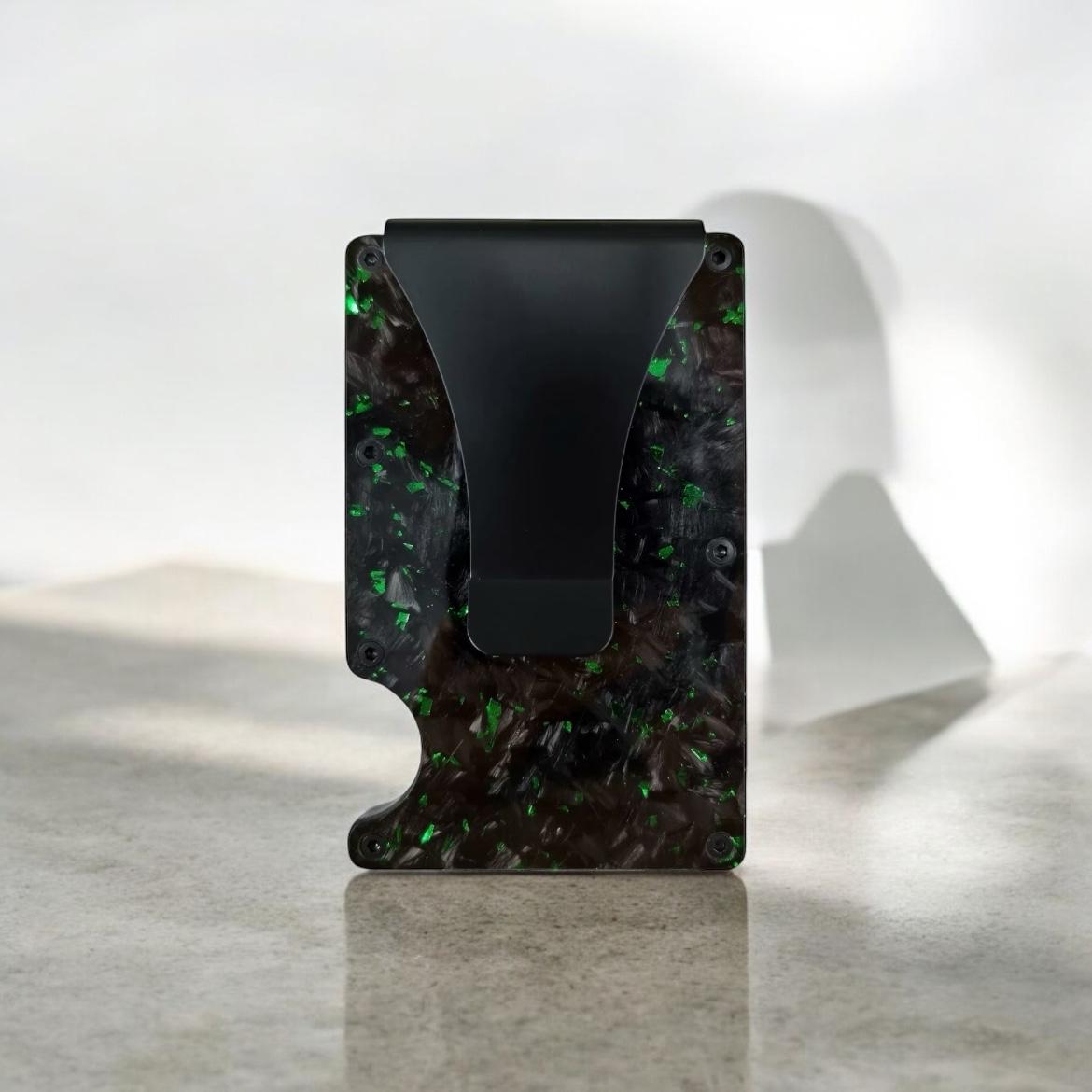 Forged Carbon Wallet (Green)
