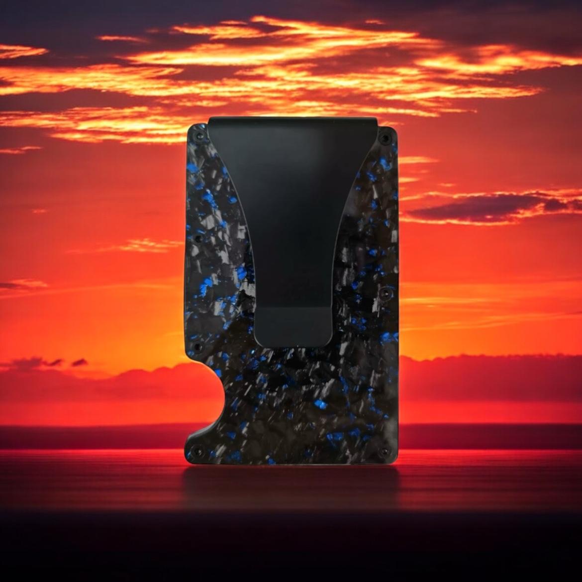 Forged Carbon Wallet (Blue)