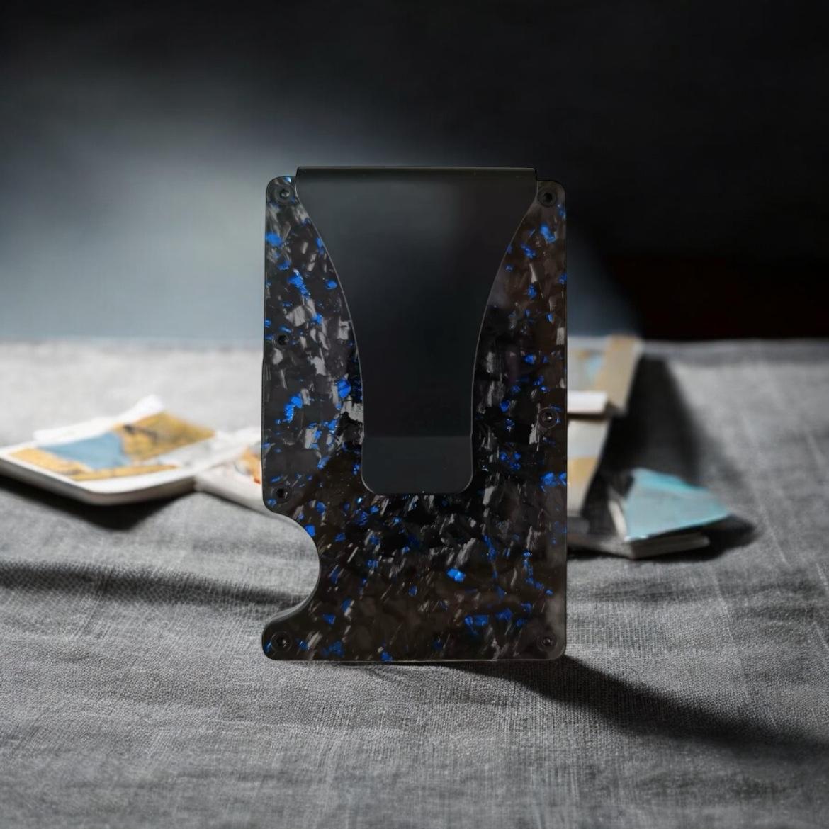 Forged Carbon Wallet (Blue)