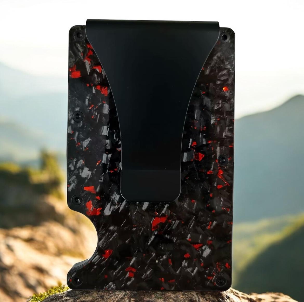 Forged Carbon Wallet (Red)