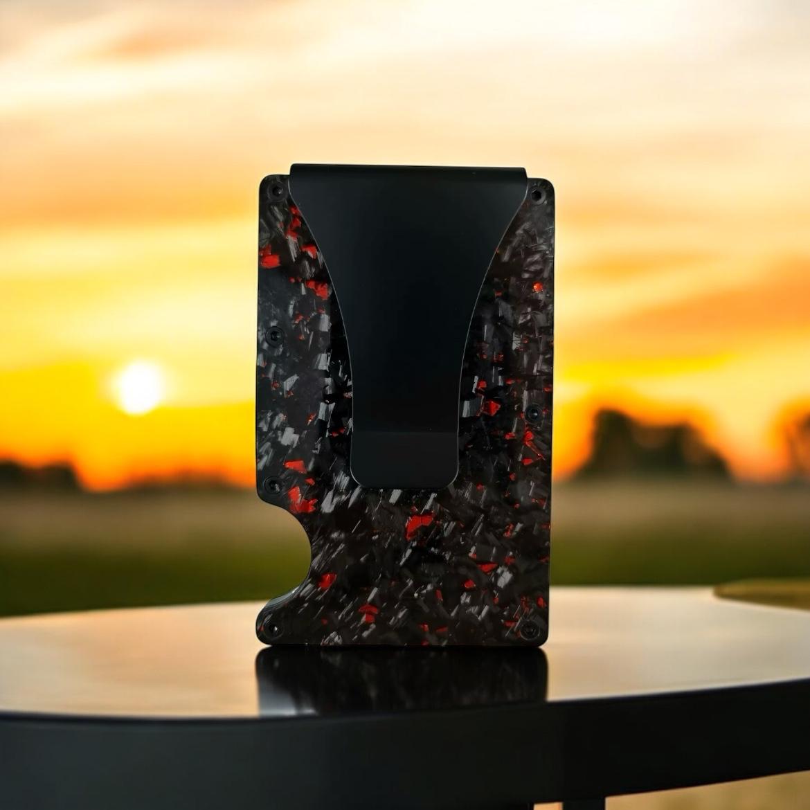 Forged Carbon Wallet (Red)