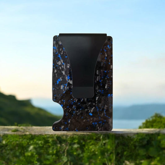 Forged Carbon Wallet (Blue)