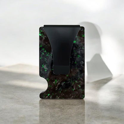 Forged Carbon Wallet (Green)