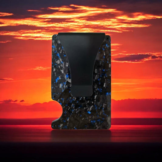 Forged Carbon Wallet (Blue)