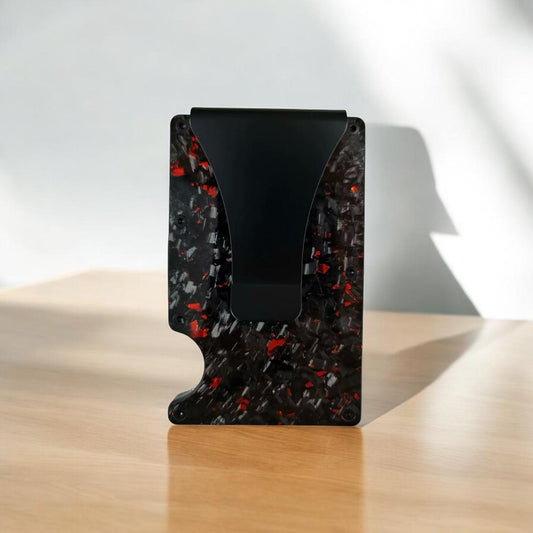 Forged Carbon Wallet (Red)