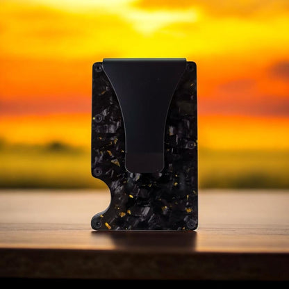 Forged Carbon Wallet (Gold)